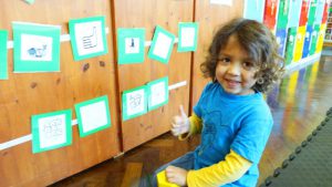 Girl in nursery